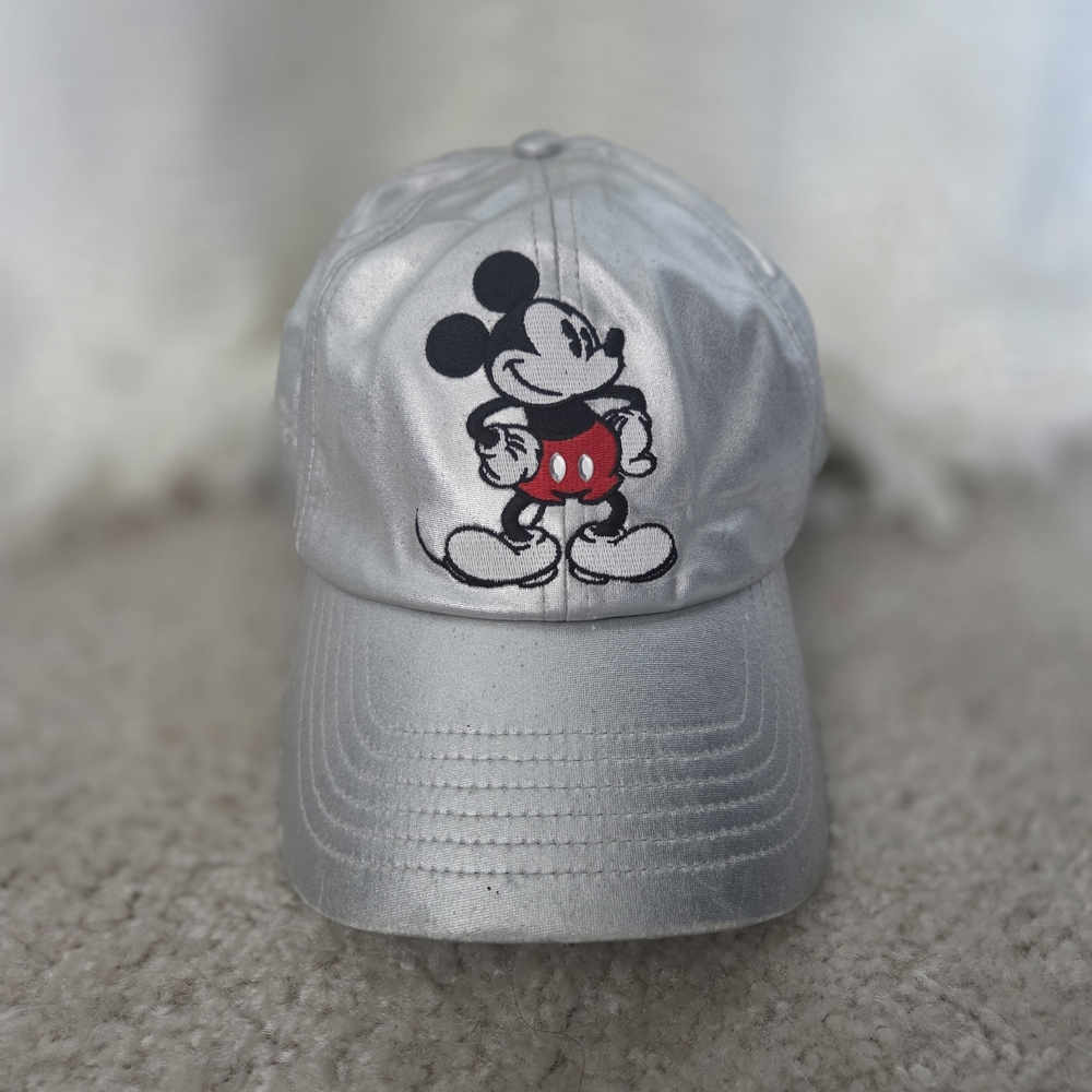 Disney Silver Cap with Mickey Mouse Design